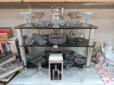 A large quantity of glassware including Dishes. Collect Only.