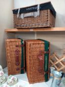 3 large (empty) Christmas basket hampers