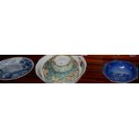 A mixed lot of ceramic plates, bowls etc.,