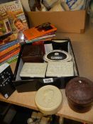 A mixed lot of boxes including bakelite examples.