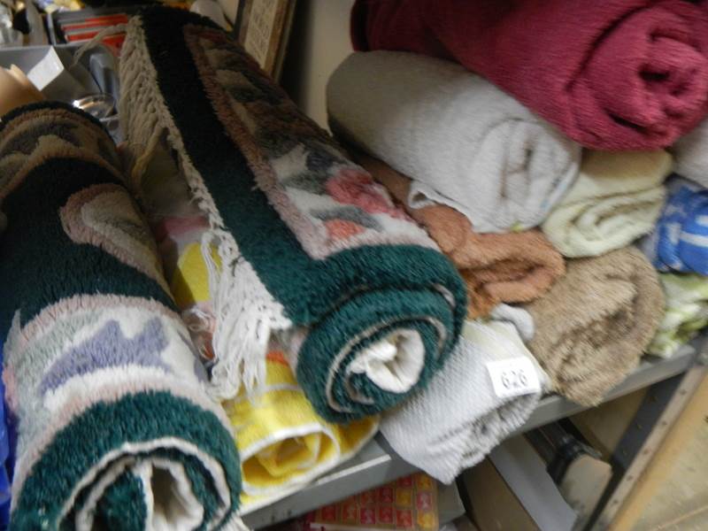 Two Chinese rugs and a quantity of towels. - Image 2 of 2