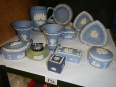 A mixed lot of Wedgwood Jasper ware.