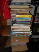 A very large lot of sheet music and music books.