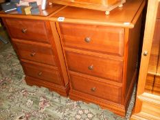 A good pair of mahogany bedside cabinets.