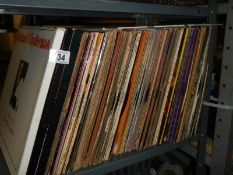 A mixed lot of LP records.