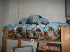 A good lot of rural scene collector's plates.