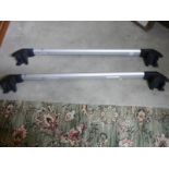 A pair of new car roof bars.