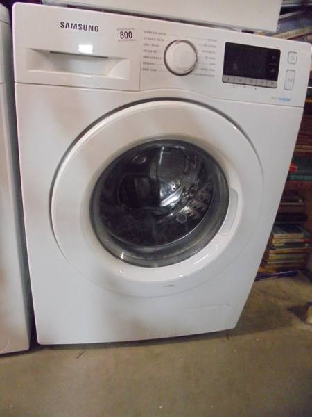 A Samsung automatic washing machine.