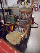 A farmhouse chair.