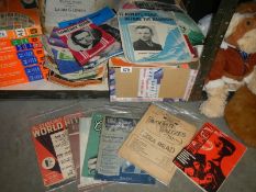 A large quantity of 1940/50/60's sheet music.