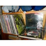 A mixed lot of LP records.