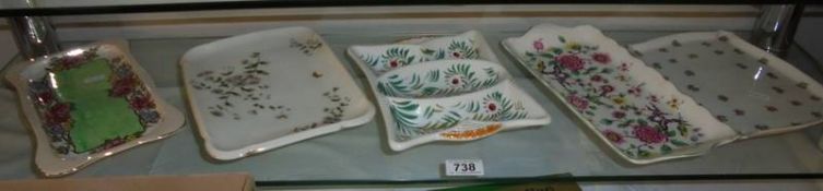 5 Vintage trinket trays.