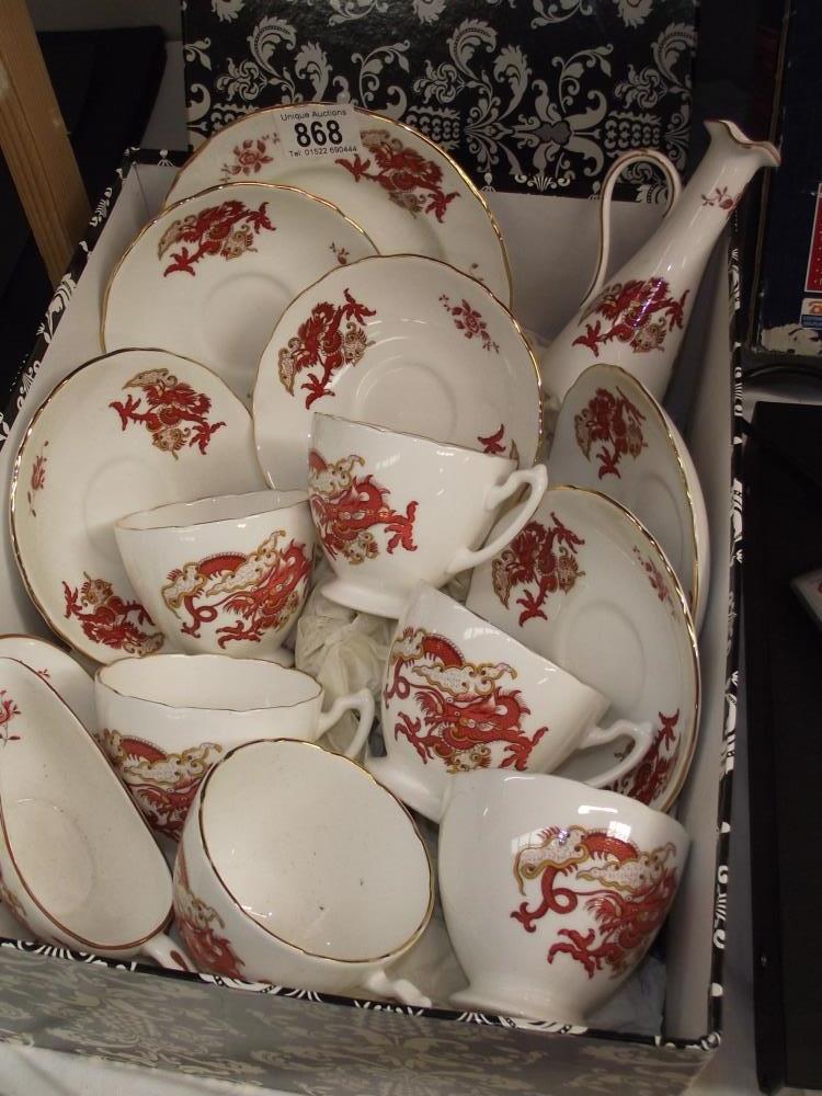 A Crown Staffordshire Rangoon teaset