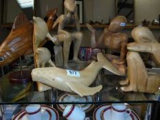 A good lot of wooden design pieces