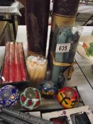 A good lot of new candles including 'artistic candles'