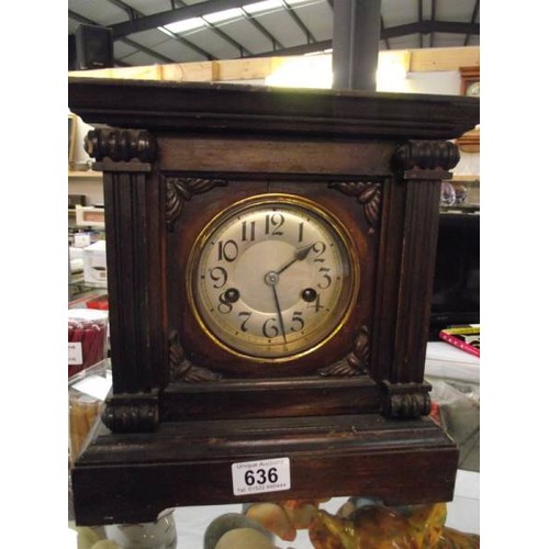 An Edwardian mantle clock (complete but not working)