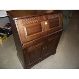 A 1950's oak bureau