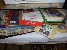 A selection of stamps and albums