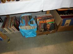 A large quantity of vinyl lp records including box sets, various German music, James Last etc.