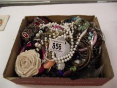 A box of costume jewellery