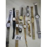 A selection of ladies wristwatches.