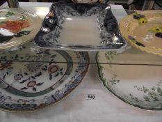 A quantity of vintage meat platters COLLECT ONLY