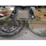 A quantity of vintage meat platters COLLECT ONLY