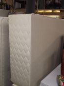A 4' 6" Seeley posturepedic mattress on drawer base