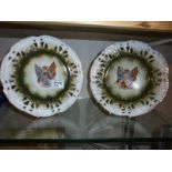 Edward VIII and Queen Alexandra commemorative pierce wall/cabinet plates.