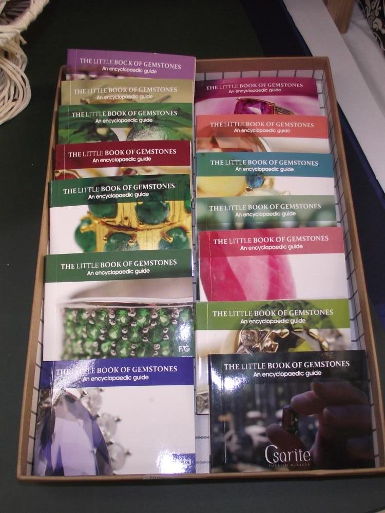 A selection of guides to gems 'the little book of gemstones' A through to Z but missing 'S'