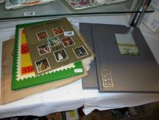 The collection of 1988 Australian stamps and Stanley Gibbons Safari stamp album and contents and a