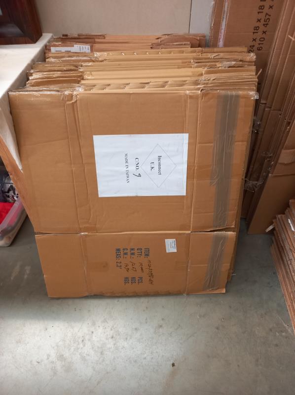 A large quantity of used heavy duty cardboard boxes, various sizes, 61cm x 45cm x 45cm and 49cm x - Image 2 of 4