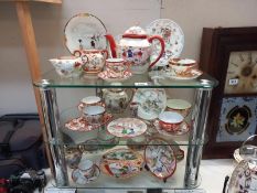 A good lot of Chinese china including teapots, cup and saucers etc