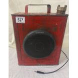 An upcycled vintage Petrol Can Speaker (Donated by Upcycled Innovations)