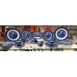 A blue willow tea set rd no 151437