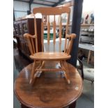 A beech rocking chair