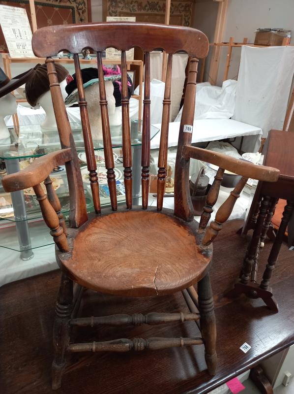 A 19c carver chair