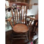 A 19c carver chair