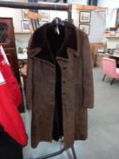 A ladies sheepskin coat