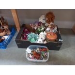 A mixed lot of pottery etc (2 boxes)