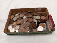 A collection of assorted UK coins