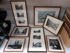 A collection of framed and glazed Lincoln related photographs