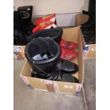 2 pairs of motorcyclists boots, Frank Thomas size 10 and Bullson size 10.5