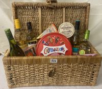A white wine, chocolate and cheese hamper. Including 5 bottle of white wine (Donated by a Kind Lady)