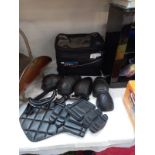 A quantity of motorcyclists protective pads etc