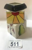 A prototype Lorna Bailey Studio Design miniature cube vase