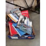 A box of aeroplane/aeronautical books