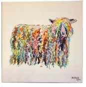 Jane Haigh - A Limited Edition Print on Canvas A Lincolnshire Longwool Sheep (Donated by The