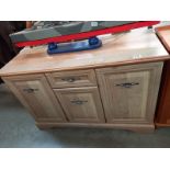 A 3 door 1 drawer sideboard