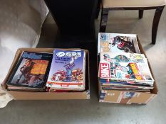 2 boxes of motorcycle magazines